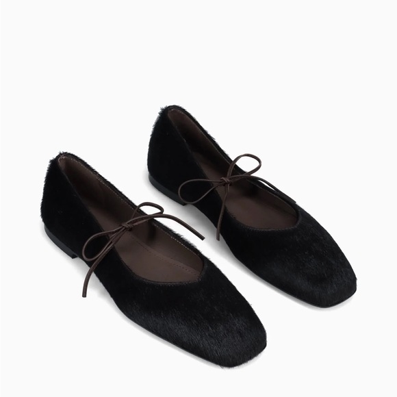 NWT Alohas Sway Ballet Flat Dark Brown Cowhide Size 39 - Picture 2 of 10